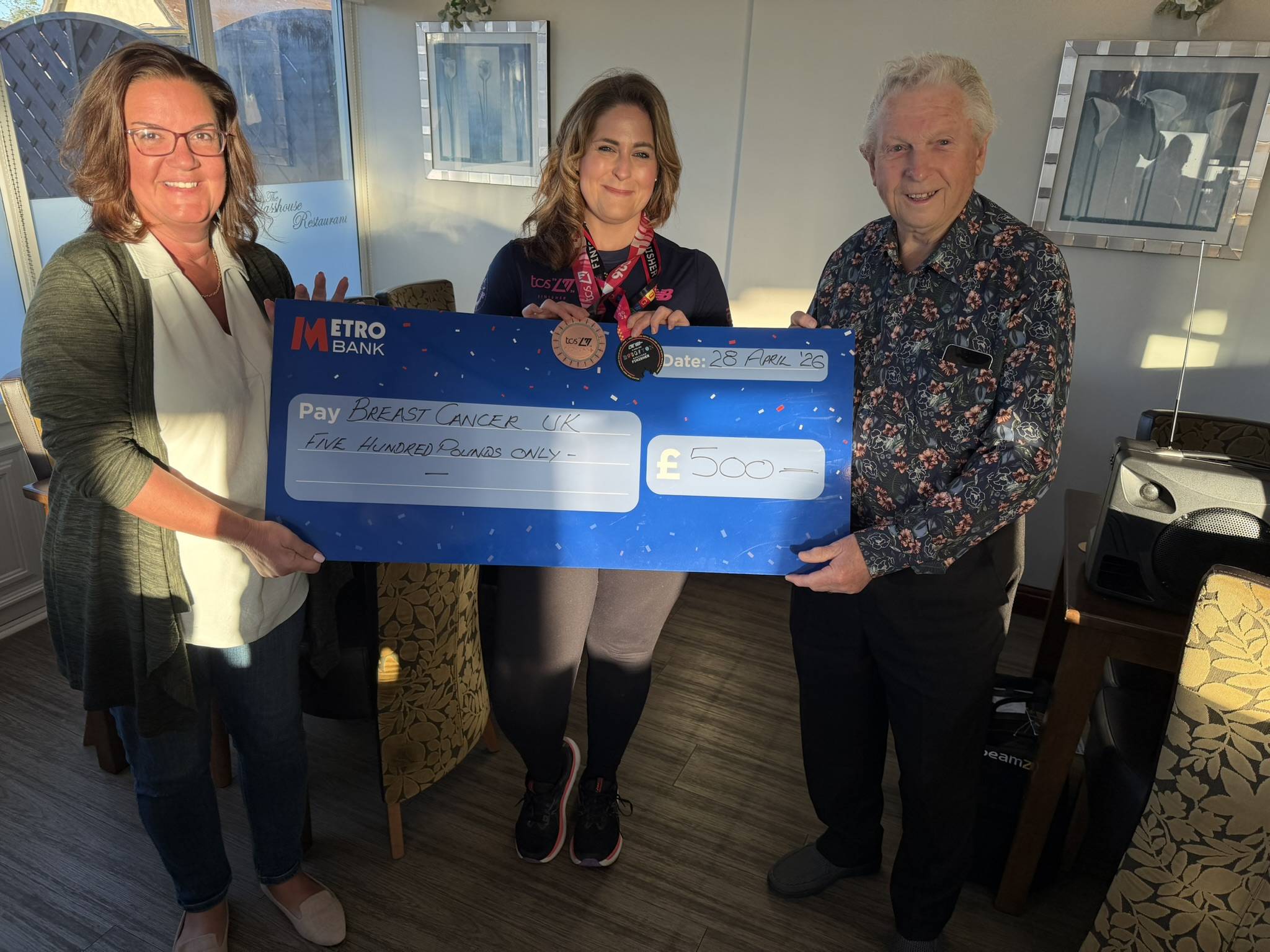 Running the London Marathon for "Against Breast Cancer"